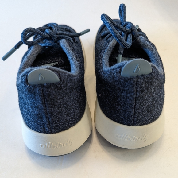 Women's Allbirds Wool Runners Sneakers Navy Blue Merino Wool Size 9 EUC - Picture 5 of 9